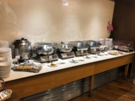 Selection of hot food